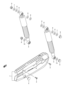 AX115 Задние амортизаторы