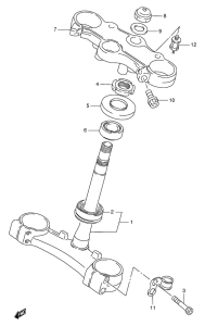 GSX-R1100 Траверса нижняя