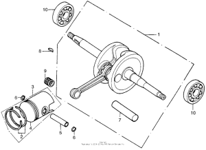 PA50 Коленчатый вал и поршни