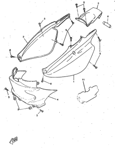 CW50RS Боковые обтекатели