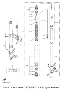 YZF-R1 Передняя вилка