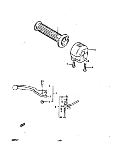 GS550 Right handle switch