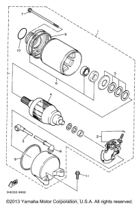 FZR600RH Стартер