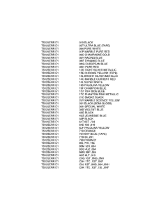 TS125 Color chart