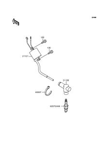 KX125 Катушка зажигания