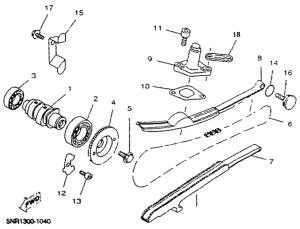 YP125D Camshaft. chain