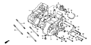 H100 Crankcase / oil pump