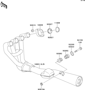 ZR550 Глушитель