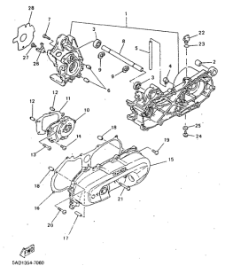 YN50R Картер двигателя