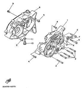 YSR80 Картер двигателя