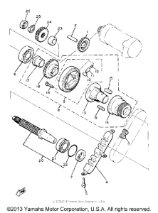 XJ550RH Муфта стартера