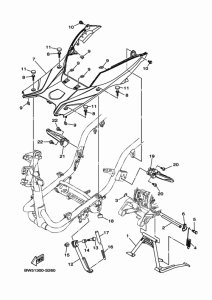 LTS125-C Stand & footrest