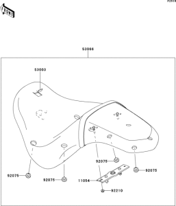 VN900 Сиденье