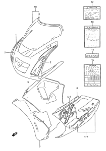 RGV250 Cowling  body