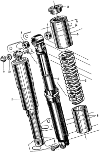 CB160 Cb / cl160rear shock absorber