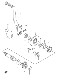 RM80 Ножной стартер