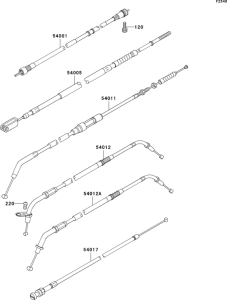 VN800 Тросы управления