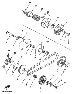 CY50R Сцепление