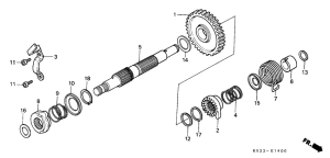 XLX350 Кик стартер