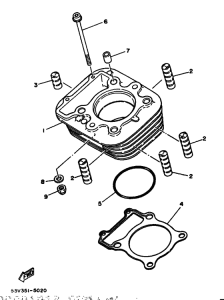 XT350 Цилиндр