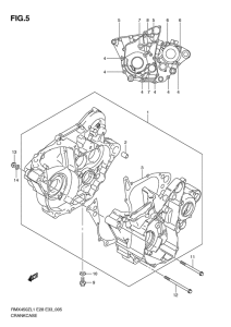 RMX450 Картер двигателя