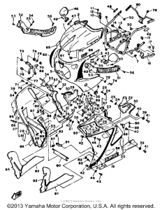 FZR1000T Передний обтекатель