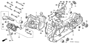 SA75 Crankcase / oil pump