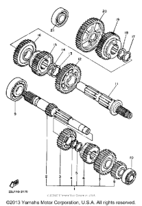 XV500K Трансмиссия