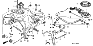 XL700V (ABS) Tank fuel