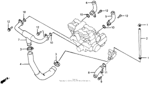 CB1000F Патрубки охлаждения