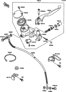 VN1500 Главный тормозной цилиндр