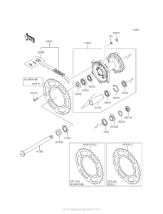  Задняя ступица колеса