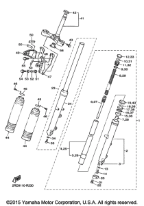 SR400 Передняя вилка