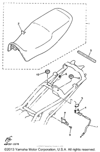 XJ600SDC Сиденье