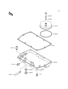KLE500 Поддон картера