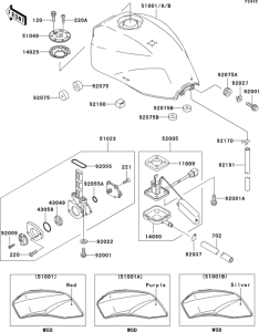 ZR1100 Fuel tank(zr1100-c1 / c2)