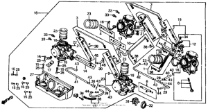 VF700C Carburetor assy. (link)