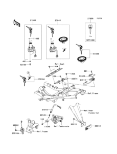 EX250 Замок зажигания