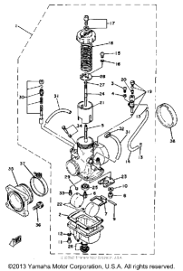 TZ250H Карбюратор