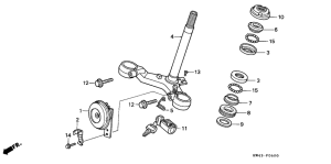 CD250 Steering stem / horn