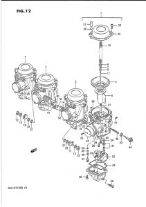 GSX-R1100 Carburetor assy