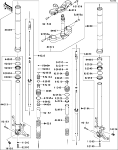 ZX636 Передняя вилка