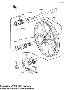 KZ1100 Front wheel / hub