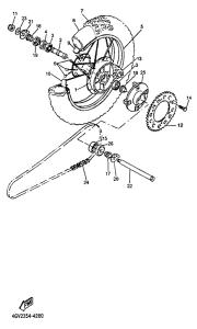 TT600E Переднее колесо