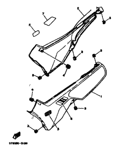 DT80MX Боковые обтекатели
