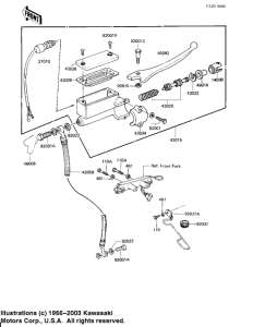 KZ650 Передний тормозной цилиндр