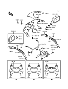 ZX400 カウリング