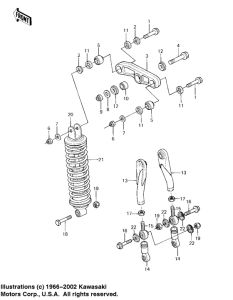  Rear suspension / shock absorber