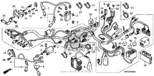 VT750C2B Wire harness (vt750c2f / c2b)