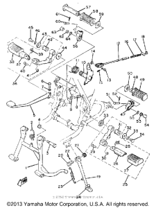XS400G Подножки